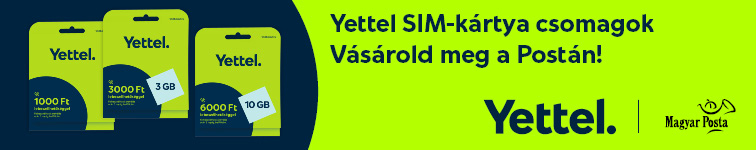 új yettel sim-kártya csomagok, vásárold meg a Postán!